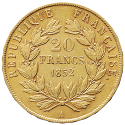 Francie - 20 Frank 1852 A 