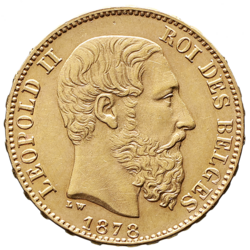 Belgie - 20 Frank 1878