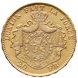Belgie - 20 Frank 1878