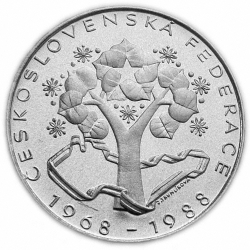 500 Kčs Dvacáté výročí Československé federace - 1988