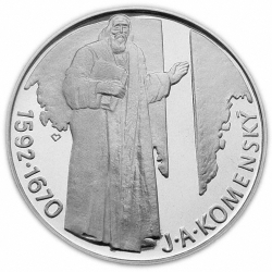 500 Kčs Pětisté výročí narození Jana Amose Komenského - 1992