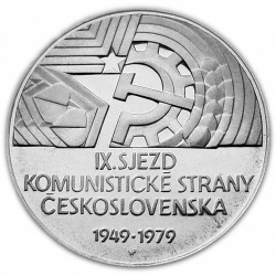 50 Kčs  Třicáté výročí IX. sjezdu KSČ - 1979