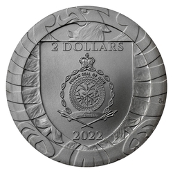 Stříbrná uncová investiční mince Český lev 2022 ruthenium selektivní pokovení Au. VÝROĆÍ (31,1 g./Stříbro 999/1000) 