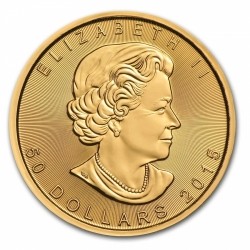 50 Dollars - Maple Leaf 2015  1 Oz. 2015 (31,1 g./Zlato 999/1000)