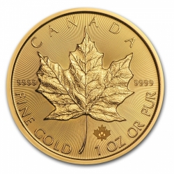 50 Dollars - Maple Leaf 2015  1 Oz. (31,1 g./Zlato 999/1000)