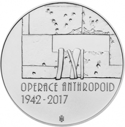 2017 - 200 kč, 75. výročí - Operace Anthropoid B.K 