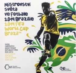 Sada oběžných mincí MS ve fotbale Brazílie 2014