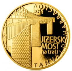 Jizerský most na trati Tanvald - Harrachov PROOF (15,55 g./Zlato 999,9/1000) 