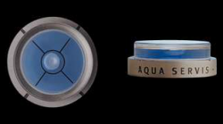 Stříbrná medaile s vodováhou realizovaná pro firmu Aqua servis