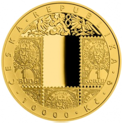 2019 - 10000 kč, 100. výročí zavedení československé měny PROOF (31,1 g./Zlato 999,9/1000)