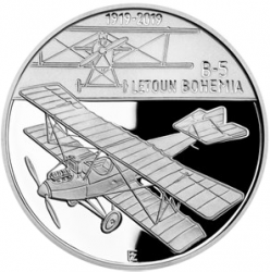 2019 - 200 kč, 100. výročí - Sestrojení prvního letadla české výroby Bohemia B-5 PROOF 