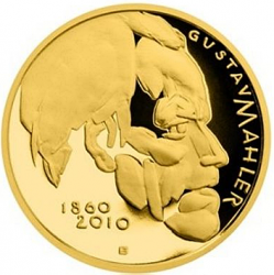 Zlatá medaile Gustav Mahler - 150. výročí narození provedení PROOF