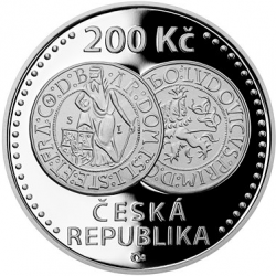 2020 - 200 kč, 500. výročí - Zahájení ražby jáchymovských tolarů PROOF