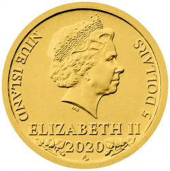 Zlatá 1/25 Oz. investiční mince Český lev 2020 (1,24 g./Zlato 999/1000)