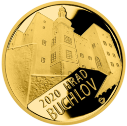 2020 - 5000 kč. Hrad Buchlov PROOF (15,55 g./Zlato 999,9/1000) 