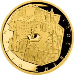 Zlata mince Cheb PROOF, 5000 Kč.