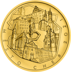 Zlata mince Cheb B.K, 5000 Kč.