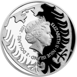 Stříbrná uncová investiční mince Český lev 2021 selektivní pokovení Au. číslováno (31,1 g./Stříbro 999/1000)