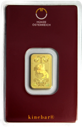 Münze Österreich (5 g./Zlato 999,9/1000) v dárkovém balení s mašlí „cihlička“