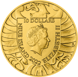 Zlatá 1/4 oz investiční mince Český lev 2022 (7,78 g./Zlato 999/1000)
