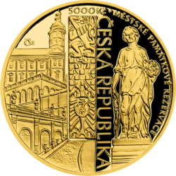 Zlata mince Mikulov PROOF, 5000 Kč.