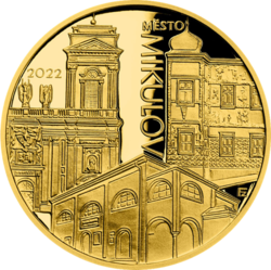 Zlata mince Mikulov PROOF, 5000 Kč.