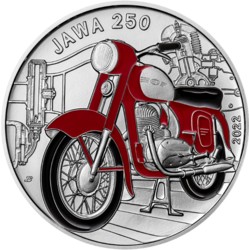 Motocykl Jawa 250 B.K, 500 Kč.