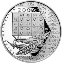 Gregor Mendel PROOF, 200 Kč.