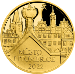 Zlata mince Litoměřice PROOF, 5000 Kč.