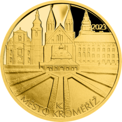 Zlata mince Kroměříž PROOF, 5000 Kč.