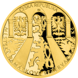 Zlata mince Kroměříž PROOF, 5000 Kč.