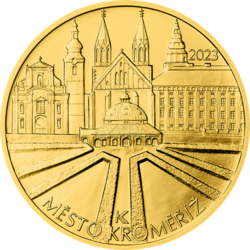 Zlata mince Kroměříž B.K, 5000 Kč.