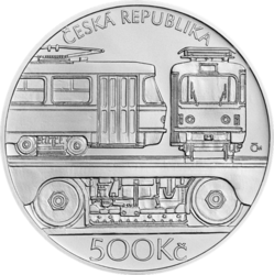 Tramvaj ČKD Tatra T3 B.K, 500 Kč.