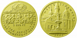 Zlata mince Štramberk PROOF, 5000 Kč.