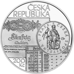 Založení české spořitelny Böhmische Sparkasse PROOF, 200 Kč.