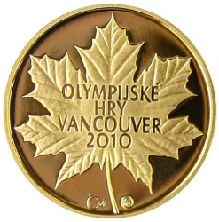 Zlatá medaile ZOH Vancouver PROOF