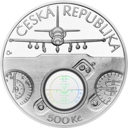 Cvičný letoun Aero L-39 Albatros PROOF, 500 Kč.