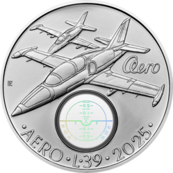 Cvičný letoun Aero L-39 Albatros B.K, 500 Kč.