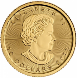 10 Dollars - Maple Leaf 1/4 Oz. 2017 (7,78 g./Zlato 999/1000)