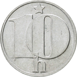 10 haléř 1974