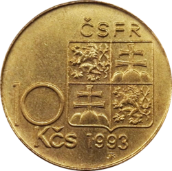 10 koruna 1991 M.R.Štefánik