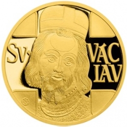Jednodukát svatého Václava (Au.986 / 3,49g.) PROOF