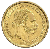 4 zlatník / 10 frank 1876 KB