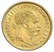 4 zlatník / 10 frank 1870 KB