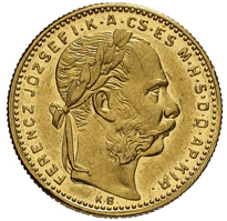 8 zlatník / 20 frank 1891 KB