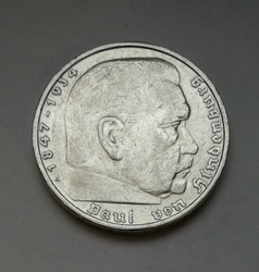 5 Reichsmark 1937 D (Říšská 5 marka) 5MHS