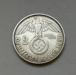 2 Reichsmark 1936 D (Říšská 2 marka) hs36d01