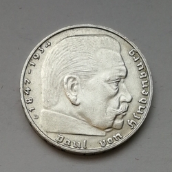 2 Reichsmark 1939 D (Říšská 2 marka) hs39d01    