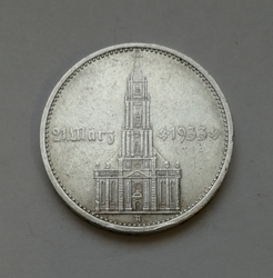 5 Reichsmark 1934 D (Říšská 5 marka) 5MKD 