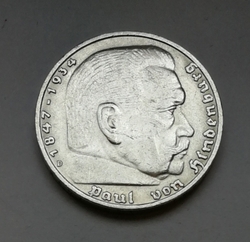 5 Reichsmark 1936 E (Říšská 5 marka) 5MHS
